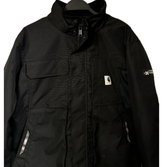 Carhartt 104460 Men's Yukon Extremes Loose Fit Insulated Coat Black  L - Picture 2 of 13